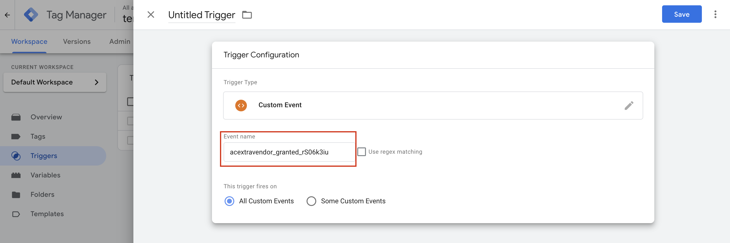 Google Tag Manager add id in custom event