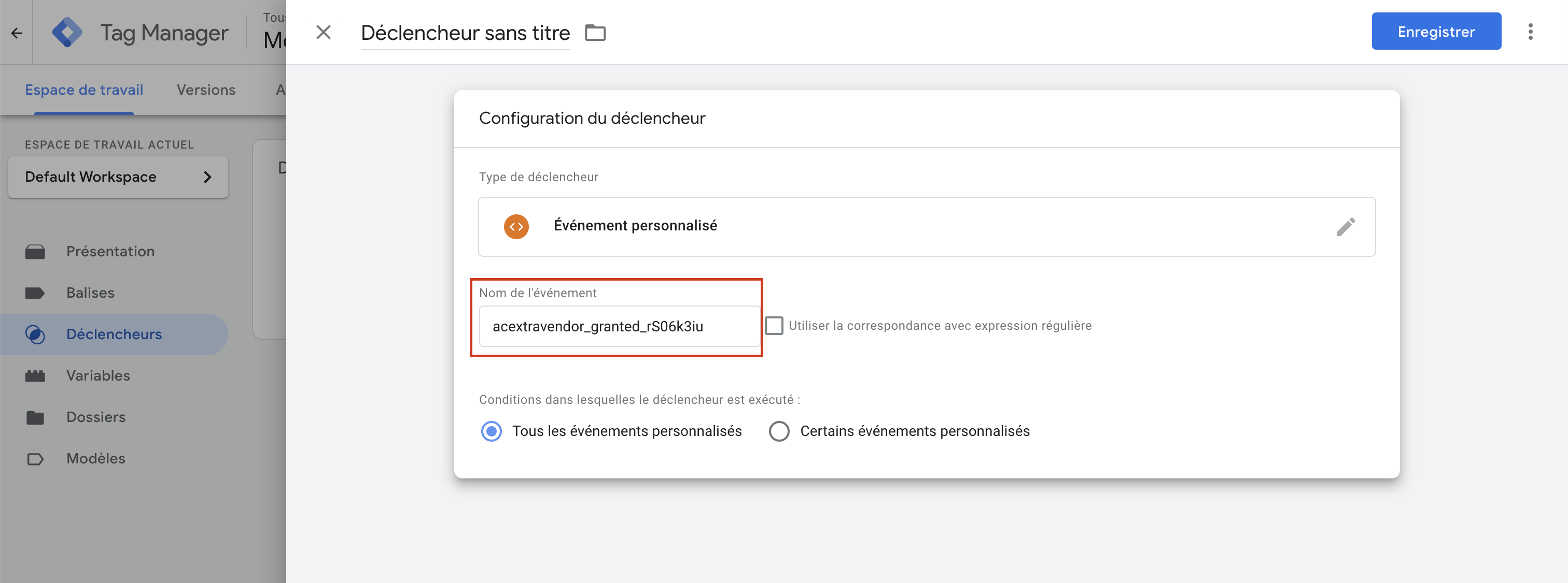 Google Tag Manager ajout id dans event