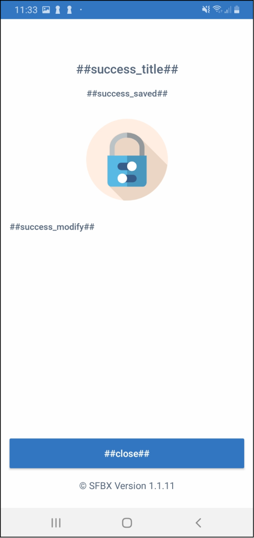 mobile notice success page